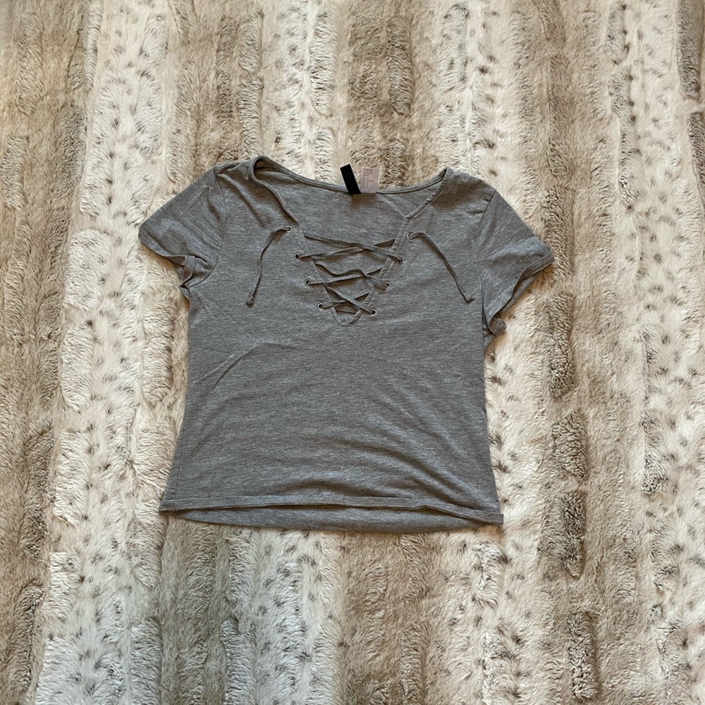 Women’s Lace-Up Crop Top